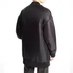 MICHAEL KORS Сатиновый бомбер с лаковым покрытием, Black - фото 6