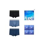 Мужские трусы боксеры упаковка 3 штуки Lee, черный - фото 12