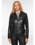 Кожаная куртка 7eleven Flora, черный - фото