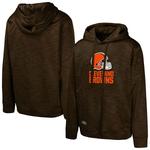 Мужской коричневый худи Cleveland Browns Streak Fleece Outerstuff - фото