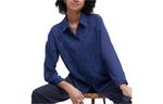 Женская рубашка UNIQLO, цвет Blue - фото