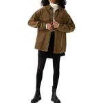 UNIQLO Унисекс куртка темно-коричневая, Dark Umber - фото 7