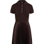 Панельное миди-платье Polo Ralph Lauren, коричневый - фото 5