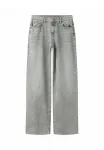 Страза широкие штанины Two Soon, Light Grey Denim - фото 4