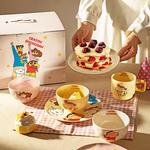 Modengzhufu Набор посуды для одного человека в подарок, девичий стиль, 4 предмета - фото 7