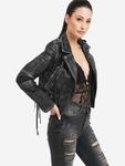 Trueprodigy Черная кожаная куртка Avril - фото 2