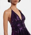 Асимметричное платье миди с декором Alexandre Vauthier, Cyclamen - фото 4