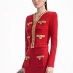 Self-portrait Свитер женский New Year True Red - фото 4