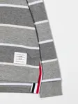 Полосатый свитер с длинными рукавами Thom Browne Kids, серый - фото 3
