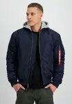Куртка-бомбер Alpha Industries " Alpha Industries Мужчины - Куртки-бомберы MA-1 ZH Back EMB ", синий - фото 6