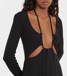 Платье макси из джерси с вырезом Proenza Schouler, черный - фото 4