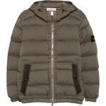 STONE ISLAND Утепленная куртка с капюшоном, Green - фото