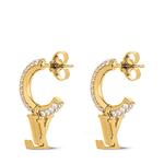 LV Знаковые серьги Louis Vuitton, золотой - фото 3