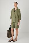 Кимоно с добавлением льна Medicine, зеленый - фото 2