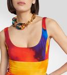 Асимметричное мини-платье с принтом Rabanne, Plastic Art - фото 4