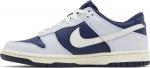 Кроссовки Dunk Low GS 'Football Grey Midnight Navy', синий - фото 3
