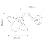 Настенный светильник Elstead Klampenborg Typ A, серебро - фото 5