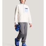 Детское пальто с бархатистой текстурой DESCENTE, кремовый - фото 7