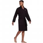 Хлопковое пальто Adidas, черный - фото 3