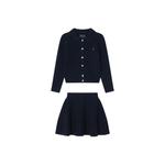 Детский комплект с юбкой Polo Ralph Lauren, темно-синий - фото