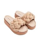 Тапочки пуховые плетеные Inuikii, желтый - фото 3