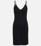 Мини-платье из джерси JIL SANDER, черный - фото