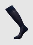 Гольфы zd ZERO DEFECTS Mercerized cotton knee socks, темно-синий - фото