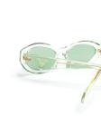 Солнцезащитные очки в овальной оправе Prada Eyewear, зеленый - фото 3
