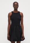 Повседневное платье BUBBLE MIXED MEDIA MINI Gap Tall, черный - фото