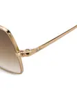 Солнцезащитные очки в квадратной оправе с эффектом градиента Ray-Ban, золотистый - фото 3