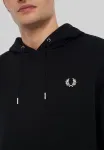 Толстовка capucha ribetes Fred Perry, Black - фото 4