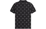 Поло с геометрическим принтом FRED PERRY, черный - фото 3