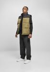 Жилет Urban Classics BLOCK PUFFER VEST, цвет Black/Tiniolive - фото 2