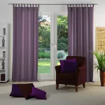 Виртовая штора «Uni Collection», (1 шт.), на заказ Wirth, фиолетовый - фото 2