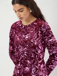 Платье YAS YASROCOCO SEQUIN DRESS, Port Royale/Multi-Coloured - фото 4