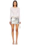 X бриджит розелани мини-юбка Superdown, серебряный - фото 4
