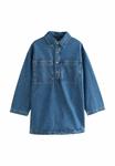 Платье Next Denim dress, Mid Blue/Blue - фото