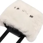 MARNI Wool One Shoulder Crossbody Earphone Case Women's White - фото 5