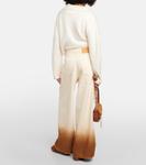 Джинсы широкого кроя с высокой посадкой Alanui, белый - фото 3