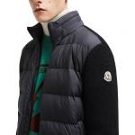 Кардиган с логотипом и набивкой Moncler, черный - фото 7