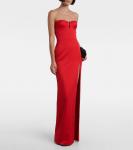 Кринолиновое атласное платье-бюстье Alex Perry - фото 2