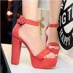 Туфли женские на высоком каблуке Bigtree, хаки - фото 7