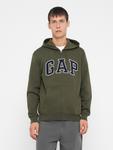 Толстовка с капюшоном на молнии GAP HERITAGE, оливковый - фото 2