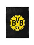BVB Плед BVB с принтом «шерпа» черного цвета - фото