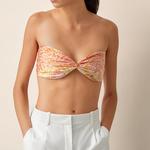 HERMES Шёлковый шарф Faubourg, Orange - фото 7