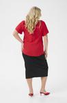 Блуза Kaffe Curve KCTERA , True Red/Red - фото 3