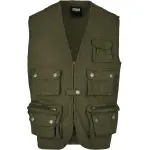 Жилет трикотажный URBAN CLASSICS " Urban Classics Men's Worker Vest" (1 шт.), оливковый - фото