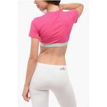 Укороченный топ с эластичной резинкой с логотипом Dsquared2, мультиколор - фото 2