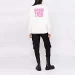 MARC JACOBS Свитшот Women's White Crew Neck Moderate Regular - фото 7