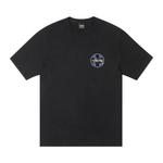 Футболка Stussy Cross Dot Tee Pigment Dyed, Black - фото